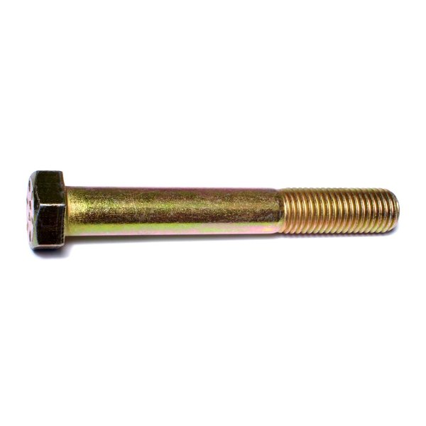 Midwest Fastener Grade 8, 3/4"-10 Hex Head Cap Screw, Zinc Yellow Steel, 5-1/2 in L, 10 PK 00775